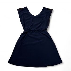 Outback Red Blue A-Line Scoop Neck Mini Dress